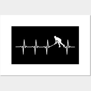 Hockey - Field Hockey Heartbeat Gift For Hockey Players Posters and Art